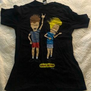 Black Beavis and Butthead shirt